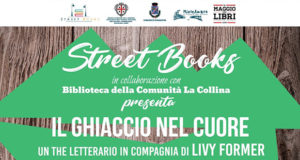 Banner Presentazione del libro IL GHIACCIO NEL CUORE di e con Livy Former - Comunità La Collina, Serdiana - 7 Maggio 2019 - Street Books