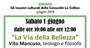 Banner Presentazione del libro La Via della Bellezza di e con Vito Mancuso - Serdiana, Comunità La Collina - 1 Giugno 2019 - ParteollaClick