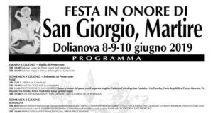 Banner Festa in Onore di San Giorgio Martire 2019 - Dolianova - 8, 9 e 10 Giugno 2019 - ParteollaClick