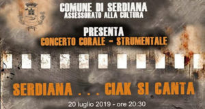 Banner Concerto Corale e Strumentale SERDIANA... CIAK SI CANTA - Centro di Aggregazione Sociale Serdiana - 20 Luglio 2019 - ParteollaClick