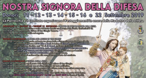 Banner Festa di Nostra Signora della Difesa - Donori, Chiesa campestre di Sa Defenza - 11, 12, 13, 14, 15, 16 e 22 Settembre 2019 - ParteollaClick