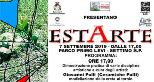 Banner 1ª edizione di estArte, rassegna artistica e culturale al Parco Primo Levi - Settimo San Pietro - 7 Settembre 2019 - ParteollaClick