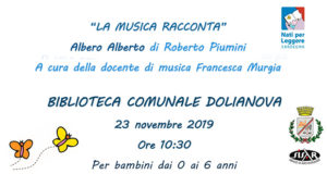 Banner NATI PER LEGGERE 2019, attività e promozione alla letture per bambini - Dolianova, Biblioteca Comunale - 23 Novembre 2019 - ParteollaClick