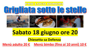 Banner Grigliata di Pesce Sotto le Stelle - Donori - 18 Giugno 2022 - ParteollaClick