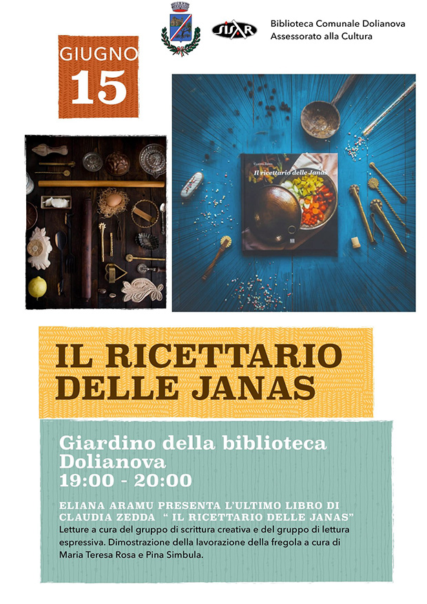 Presentazione del libro IL RICETTARIO DELLE JANAS - Dolianova - 15 Giugno 2022 - ParteollaClick