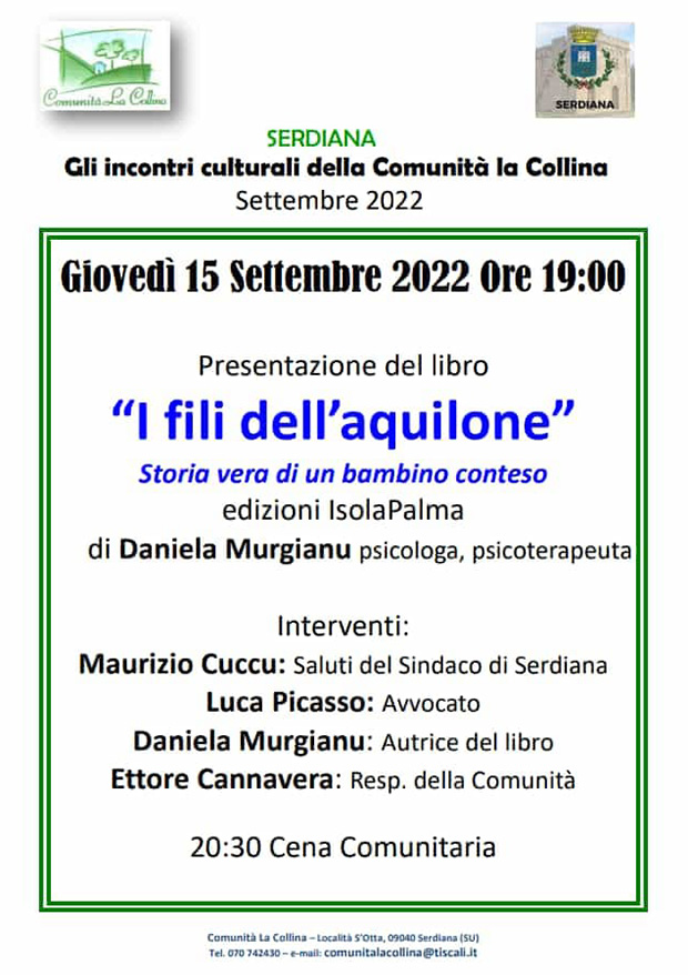 Presentazione del libro I fili dell'aquilone di Daniela Murgianu - Serdiana - 15 Settembre 2022 - ParteollaClick