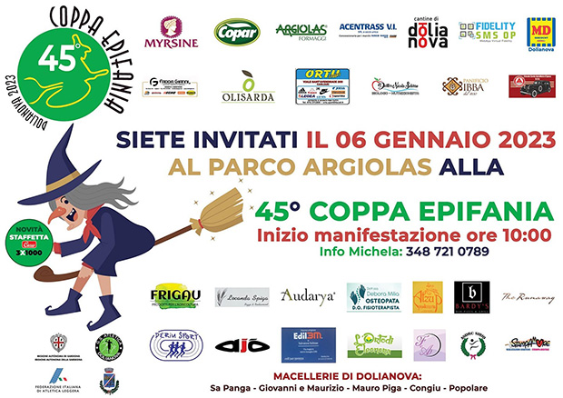 45ª Coppa Epifania, corsa campestre - Dolianova - Venerdì 6 Gennaio 2023 - ParteollaClick